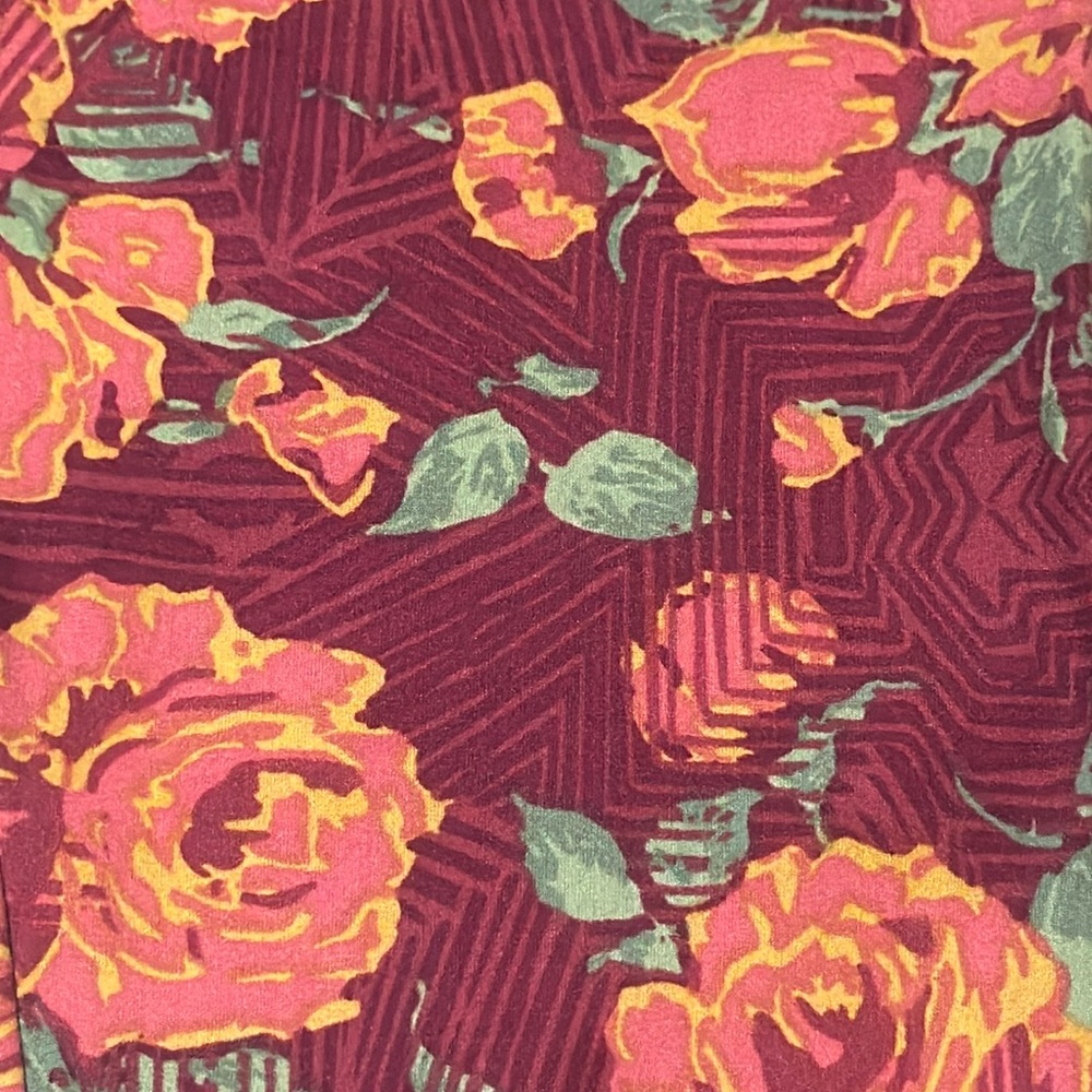 LuLaRoe Women’s Floral Print Leggings/Size: One Size (2-10)/ Color: Multi (NWOT) - Picture 2 of 9